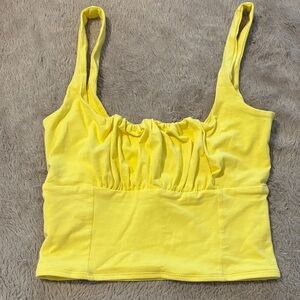 Forever 21 Yellow Tank Top